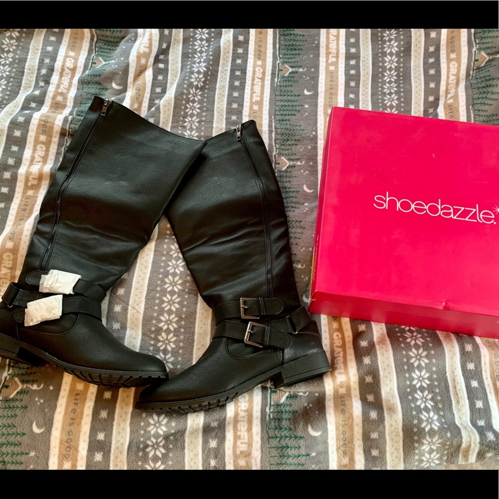 Black Buckle Boots